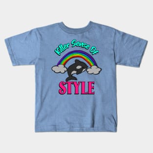 “Killer Sense Of Style” Orca Whale Kids T-Shirt